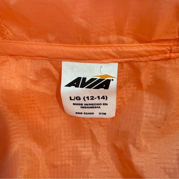 Avia Orange Boxy Windbreaker Hoodie Large - Picture 3 of 8